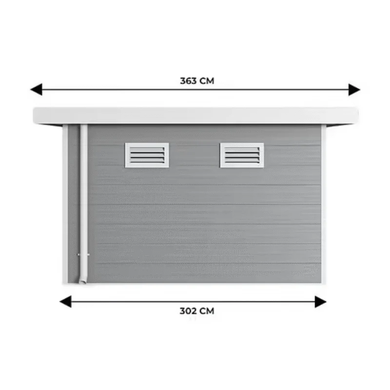 Abri de Jardin Neris Gris Anthracite – Design Contemporain et Performance Fonctionnelle – Image 5