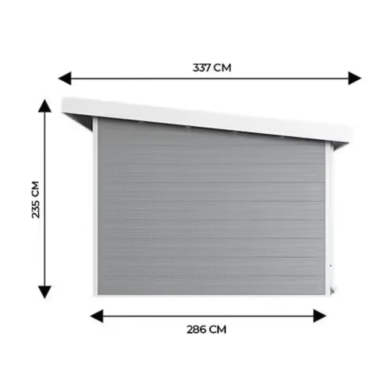 Abri de Jardin Neris Gris Anthracite – Design Contemporain et Performance Fonctionnelle – Image 6