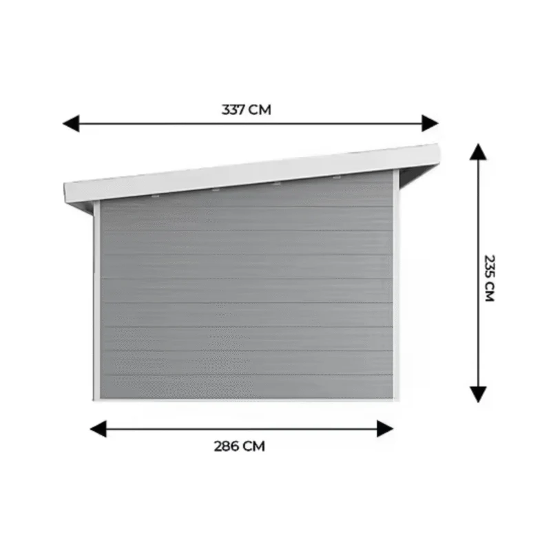 Abri de Jardin Neris Gris Anthracite – Design Contemporain et Performance Fonctionnelle – Image 7